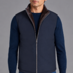 Fur Lined Gilet | Navy