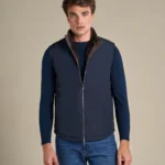 Fur Lined Gilet | Navy