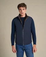 Fur Lined Gilet | Navy