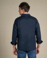 ⁦Linen Resort Overshirt | Navy⁩ - الصورة ⁦3⁩