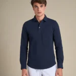One-Piece Collar Polo | Navy