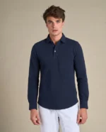 One-Piece Collar Polo | Navy