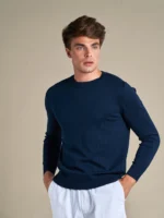 Classic Cotton Crewneck | Royal Blue - Image 2
