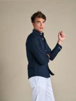 ⁦Portofino Linen Shirt | Navy⁩ - الصورة ⁦6⁩