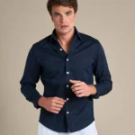 Portofino Linen Shirt | Navy