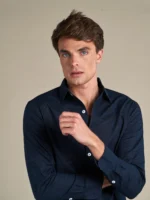 ⁦Portofino Linen Shirt | Navy⁩ - الصورة ⁦2⁩
