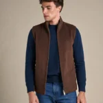 Reversible Wool Gilet | Brown
