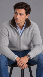 ⁦zip-up sweater⁩ - الصورة ⁦2⁩
